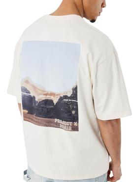 Camiseta Project X Paris Canyon beige para hombre