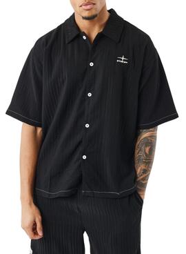 Camisa Project X Paris logo bordado negro para hombre