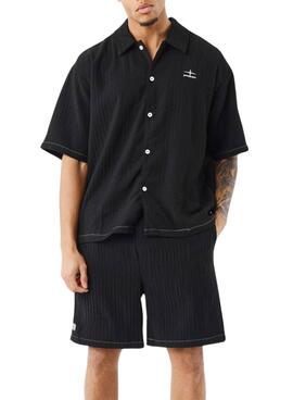 Camisa Project X Paris logo bordado negro para hombre