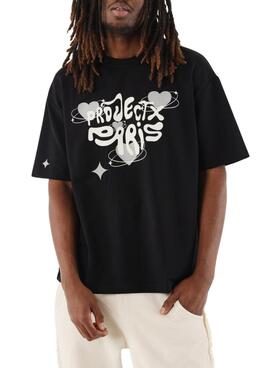 Camiseta Project X Paris Grafiti negro para hombre