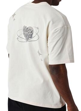 Camiseta Project X Paris Grafiti beige para hombre