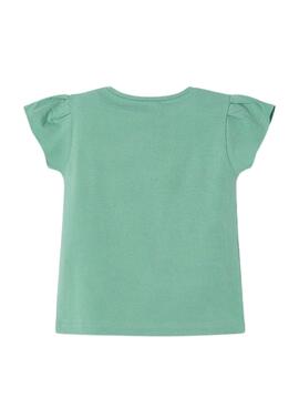 Camiseta Mayoral verde menta para niña