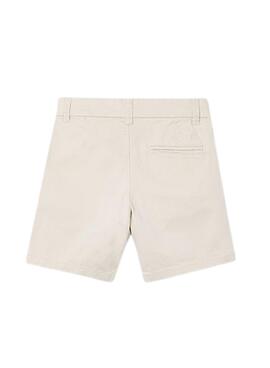 Bermuda Mayoral chino sarga básica beige niño