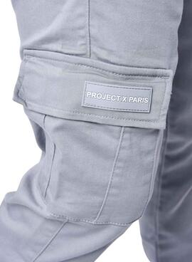 Pantalón Project X Paris cargo gris para hombre