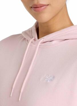 Sudadera New Balance Basic rosa para mujer