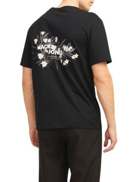 Camiseta Jack and Jones Hawaii negro para hombre