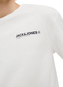 Camiseta Jack and Jones Hawaii beige para hombre