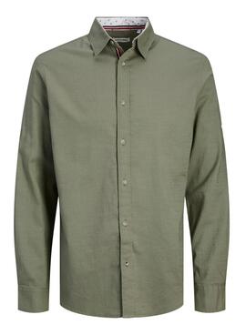 Camisa Jack and Jones Pierre verde para hombre