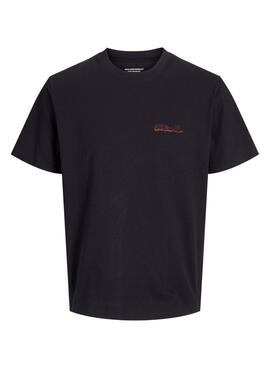 Camiseta Jack and Jones Retiro negro para hombre