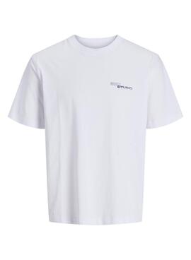 Camiseta Jack and Jones Retiro blanco para hombre