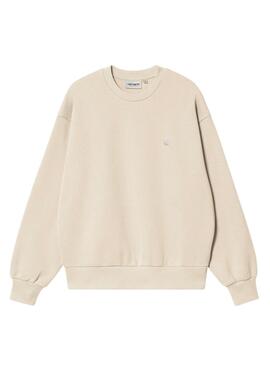 Sudadera Carhartt Casey beige para mujer