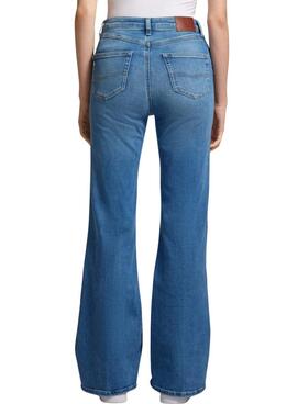 Pantalón Vaquero Pepe Jeans Flare azul para mujer