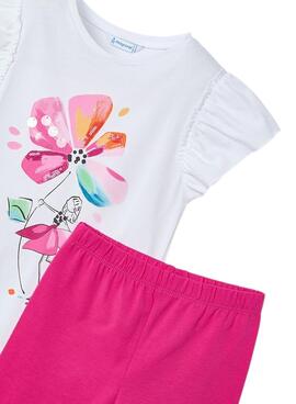 Conjunto Mayoral legging y camiseta flor para niña