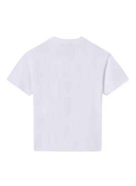 Camiseta Mayoral relieves blanco para niño