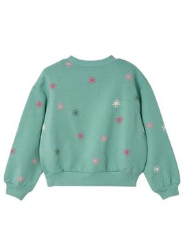 Sudadera Mayoral fantasía verde para niña