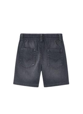 Bermuda Mayoral soft denim jogger gris para niño