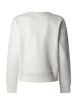 Sudadera Pepe Jeans Reagan blanco para mujer