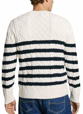 Jersey Pepe Jeans Lennon blanco para hombre