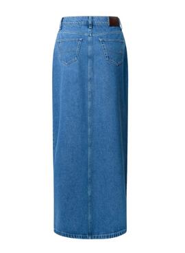 Falda Pepe Jeans Maxi azul para mujer