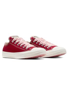 Zapatillas Converse Chuck Taylor rojo para mujer