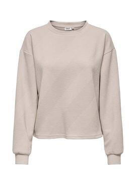 Sudadera Only Chris beige para mujer