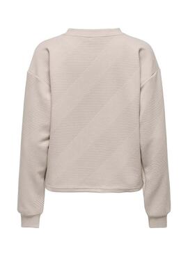 Sudadera Only Chris beige para mujer