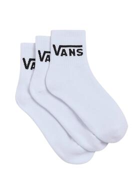 Pack 3 calcetines Vans Classic Half blanco niños