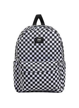 Mochila Vans Old Skool Grom Check negro para niños