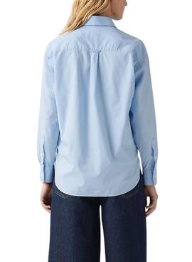 Camisa Levi's Harlie Boyfriend azul para mujer