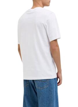 Camiseta Jack and Jones Palm blanco para hombre