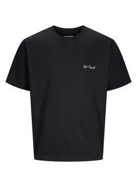 Camiseta Jack and Jones Islington negro para hombre