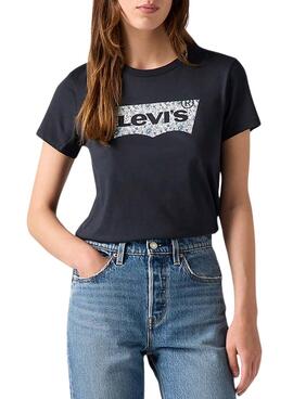 Camiseta Levi's Ananda Floral negro para mujer