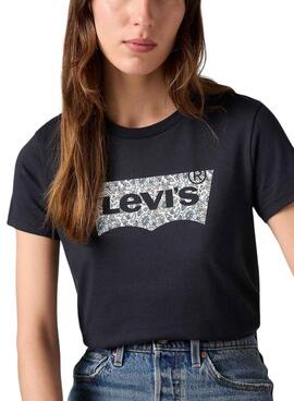 Camiseta Levi's Ananda Floral negro para mujer