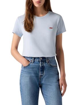 Camiseta Levi's Perfect Tee Skyway azul para mujer