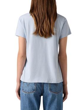 Camiseta Levi's Perfect Tee Skyway azul para mujer