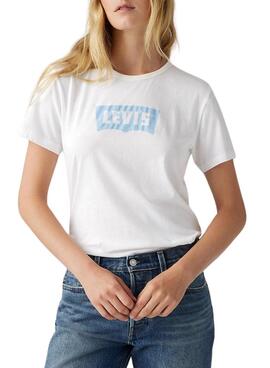 Camiseta Levi's Graphic Iconic Tee blanco para mujer