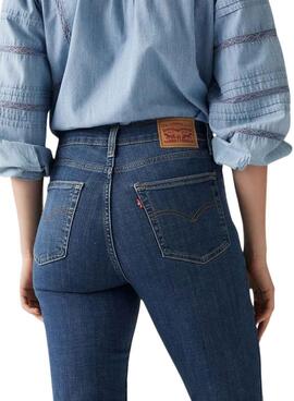 Pantalón vaquero Levi's 724 High-Rise Straight azul para mujer