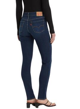 Pantalón vaquero Levi's 311 Shaping Skinny azul oscuro para mujer