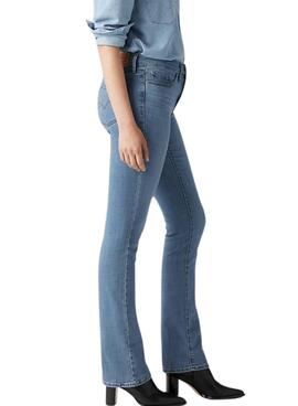 Pantalón vaquero Levi's 315 Shaping Bootcut azul para mujer