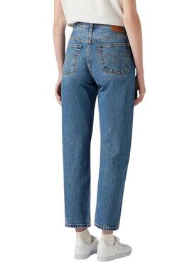 Pantalón vaquero Levi's 501 Crop azul para mujer 