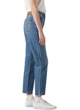 Pantalón vaquero Levi's 501 Crop azul para mujer 