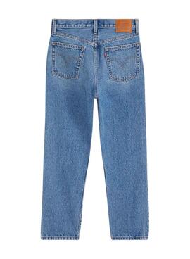 Pantalón vaquero Levi's 501 Crop azul para mujer 