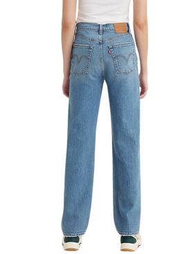 Pantalón Levi's Ribcage Full Length azul para mujer