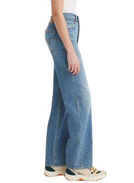 Pantalón Levi's Ribcage Full Length azul para mujer