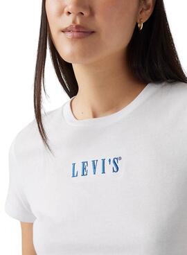 Camiseta Levi's The Perfect Tee Serif blanco para mujer