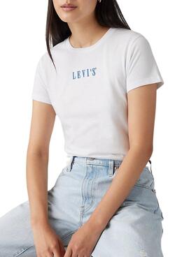 Camiseta Levi's The Perfect Tee Serif blanco para mujer