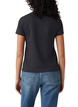 Camiseta Levi's The Perfect Tee Serif negro para mujer