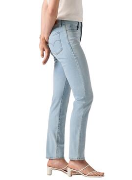 Pantalón vaquero Levi's 312 Shaping Slim Fit azul para mujer