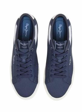 Zapatillas Pepe Jeans Kenton Knit azul marino para hombre