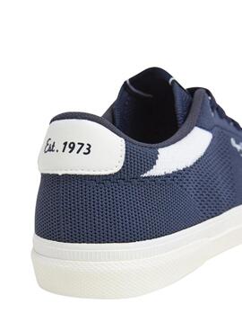 Zapatillas Pepe Jeans Kenton Knit azul marino para hombre